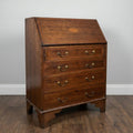 Fine Edwardian Mahogany Bureau with Satinwood Seashell Inlay
