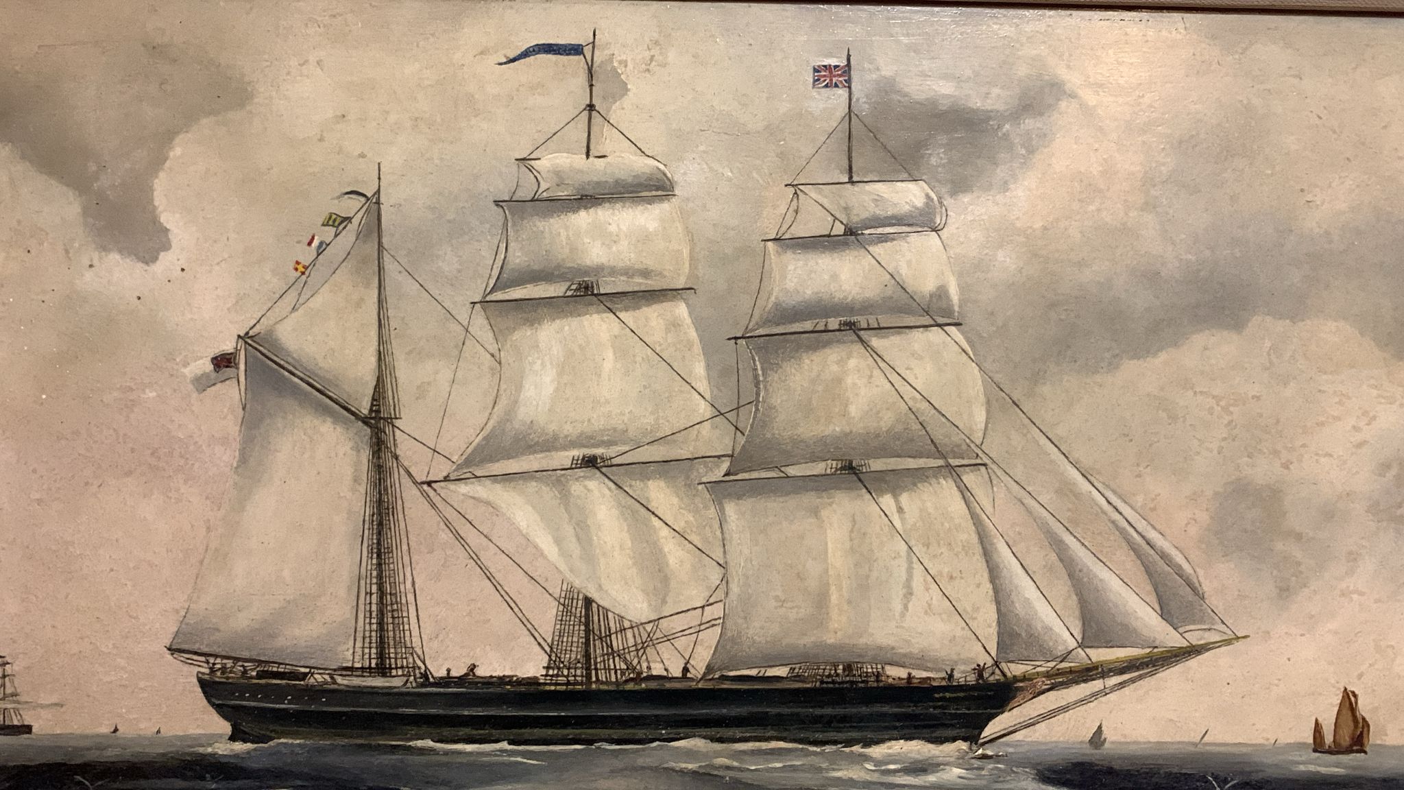 A Magnificent Late 19th-Century Marine Oil Painting – Continental School