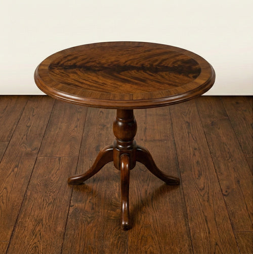 Fine 1920s Burr Walnut Tripod Wine Table by Andrew Thomson & Sons, Glasgow